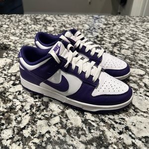 Nike dunk low championship purple